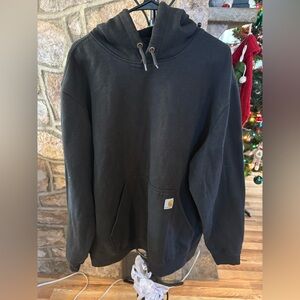Carhartt Black Hoodie with Front Pocket-XL